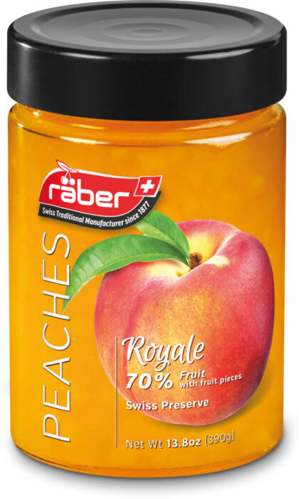 Raber Peach Preserves 70% Fruit