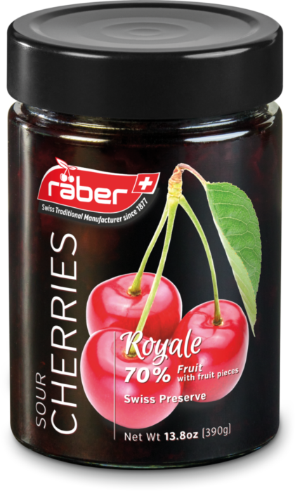 Raber Sour Cherry Preserves 70% Fruit